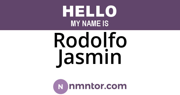 Rodolfo Jasmin