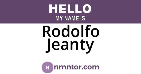 Rodolfo Jeanty