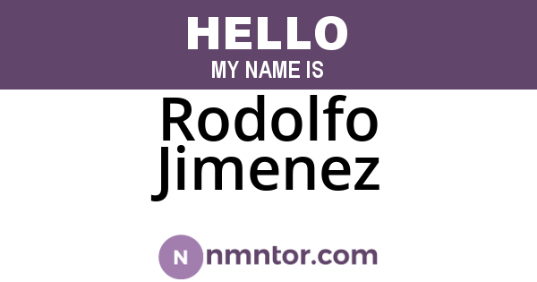 Rodolfo Jimenez