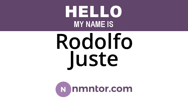 Rodolfo Juste