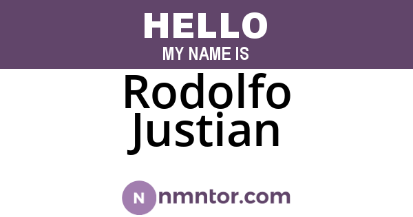 Rodolfo Justian