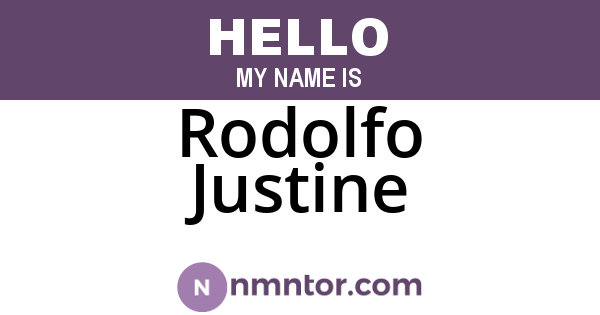 Rodolfo Justine