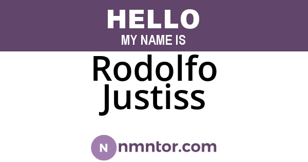 Rodolfo Justiss