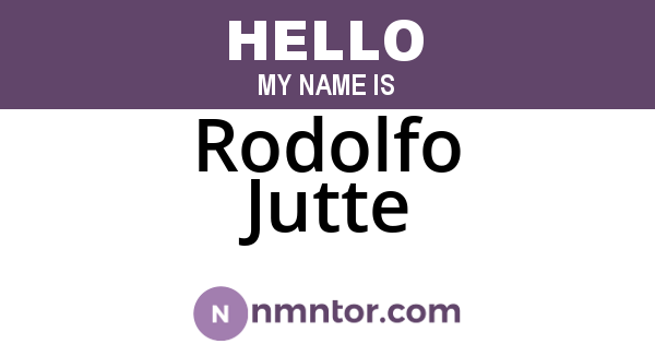 Rodolfo Jutte
