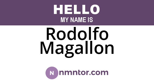 Rodolfo Magallon