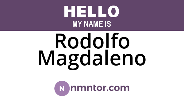 Rodolfo Magdaleno