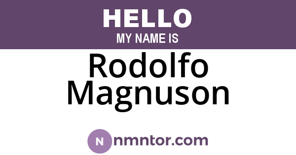 Rodolfo Magnuson