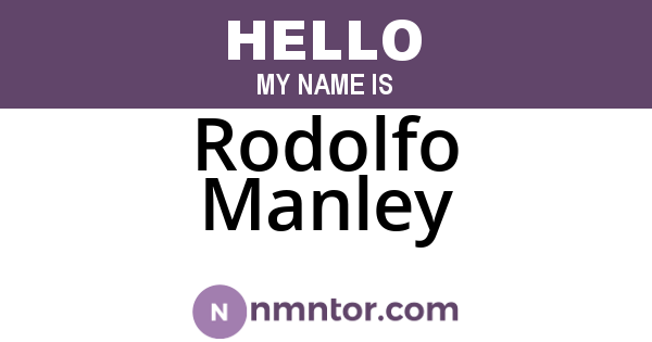 Rodolfo Manley