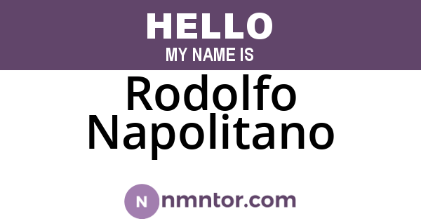 Rodolfo Napolitano