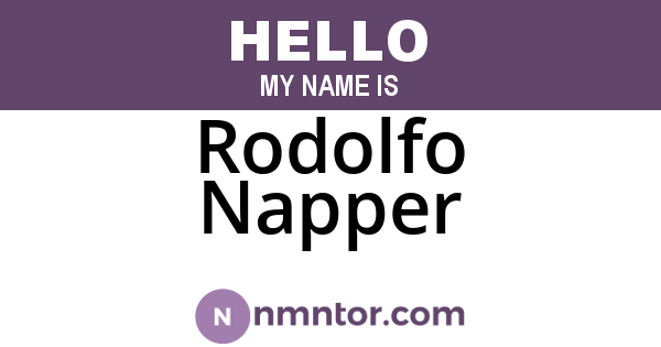 Rodolfo Napper
