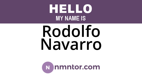 Rodolfo Navarro