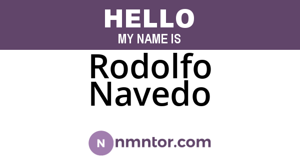 Rodolfo Navedo