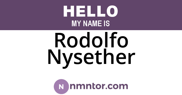 Rodolfo Nysether