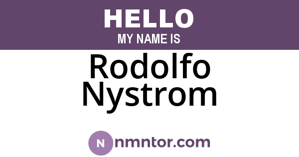 Rodolfo Nystrom