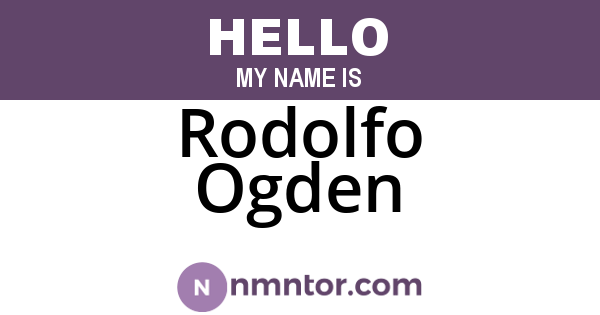 Rodolfo Ogden