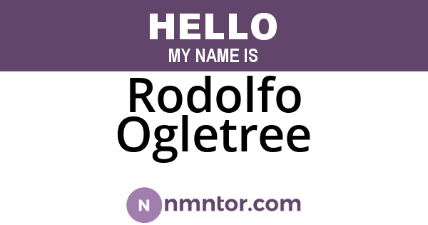 Rodolfo Ogletree
