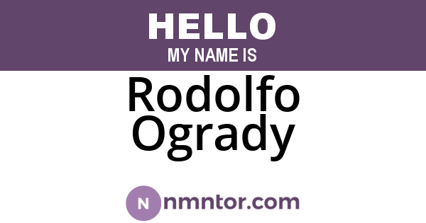 Rodolfo Ogrady