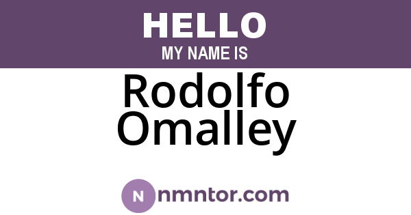 Rodolfo Omalley