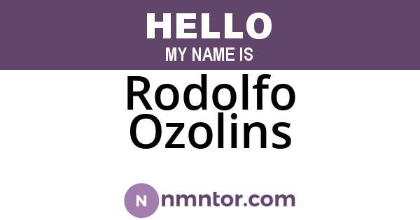 Rodolfo Ozolins