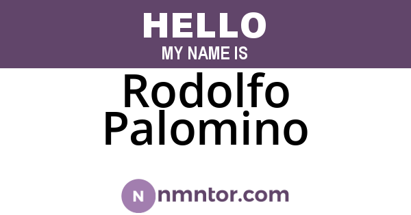 Rodolfo Palomino