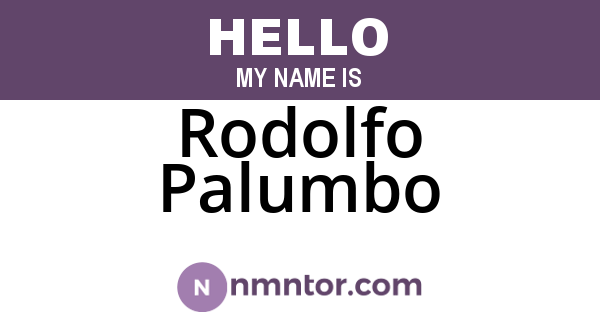 Rodolfo Palumbo