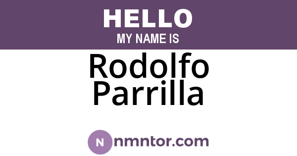 Rodolfo Parrilla