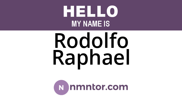 Rodolfo Raphael