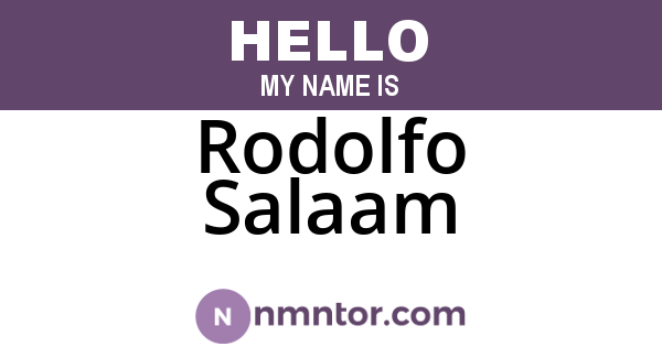 Rodolfo Salaam