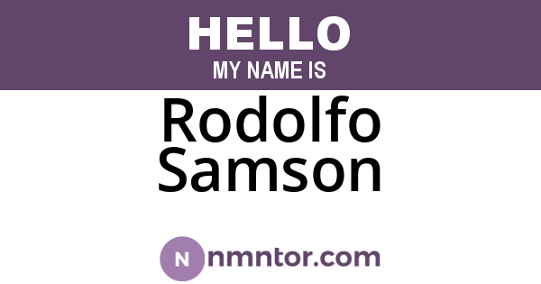Rodolfo Samson