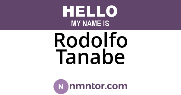 Rodolfo Tanabe