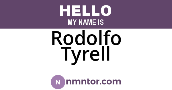 Rodolfo Tyrell