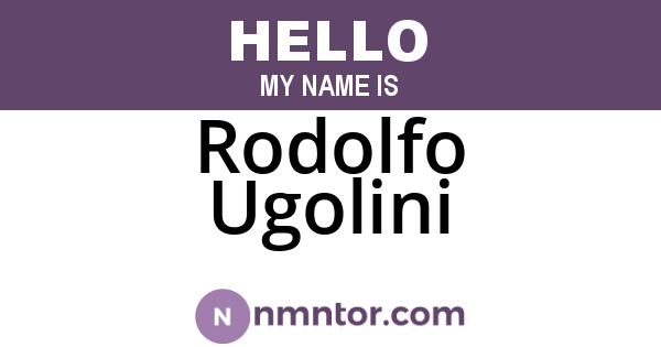 Rodolfo Ugolini