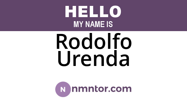 Rodolfo Urenda