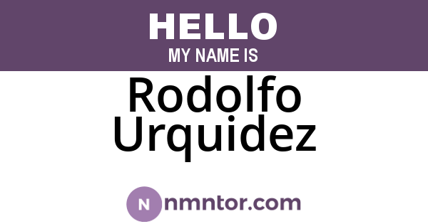 Rodolfo Urquidez