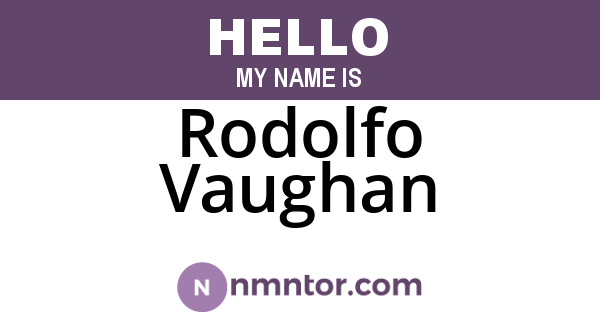 Rodolfo Vaughan