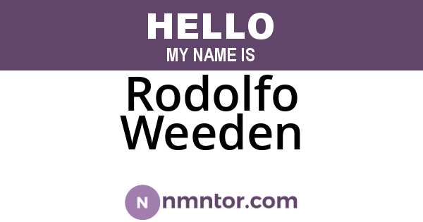 Rodolfo Weeden