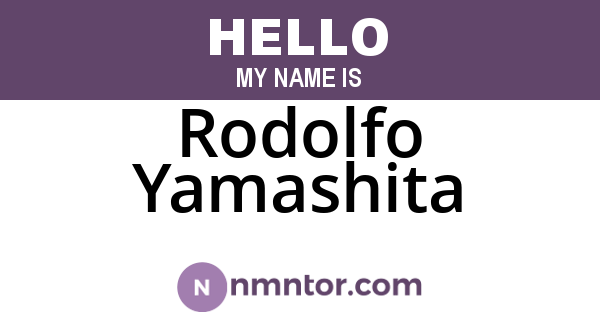 Rodolfo Yamashita