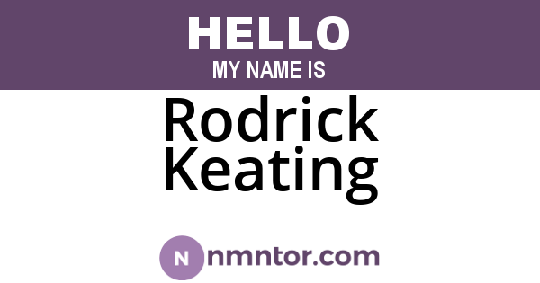 Rodrick Keating