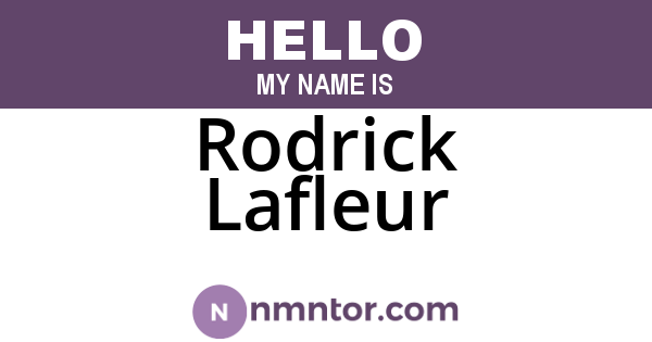 Rodrick Lafleur