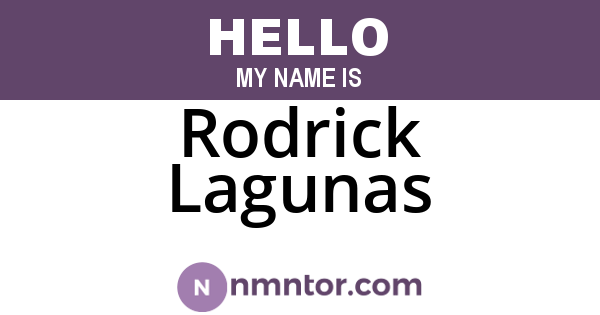 Rodrick Lagunas