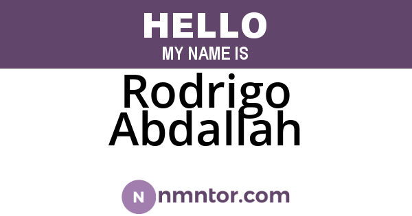 Rodrigo Abdallah