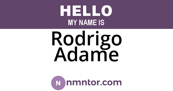 Rodrigo Adame