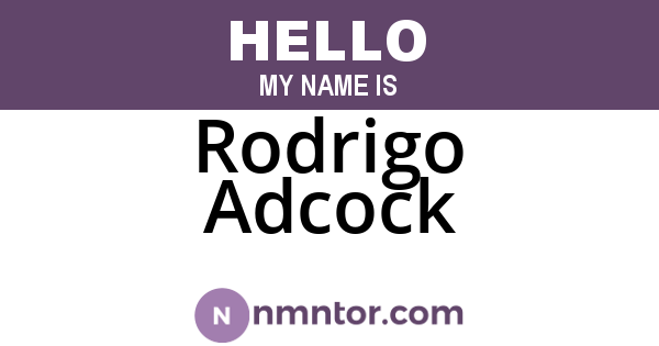 Rodrigo Adcock