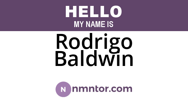 Rodrigo Baldwin