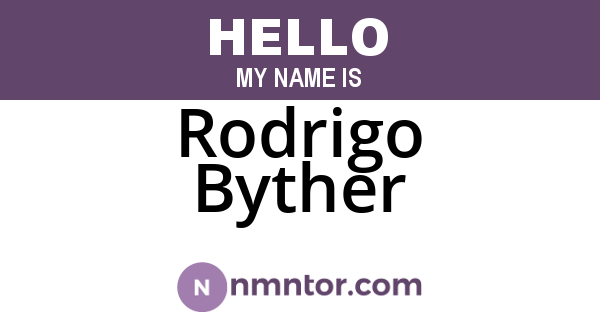 Rodrigo Byther