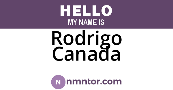 Rodrigo Canada