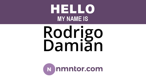 Rodrigo Damian
