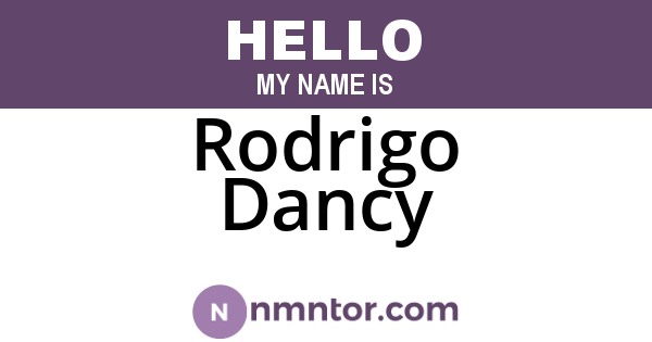 Rodrigo Dancy