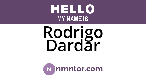 Rodrigo Dardar