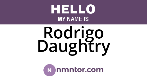 Rodrigo Daughtry